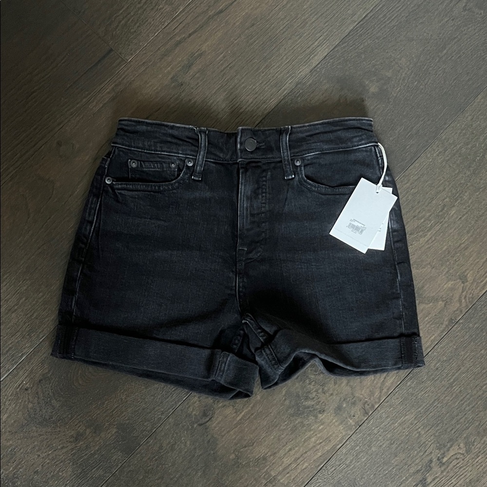 Stylish Black Denim Women's Jean Shorts